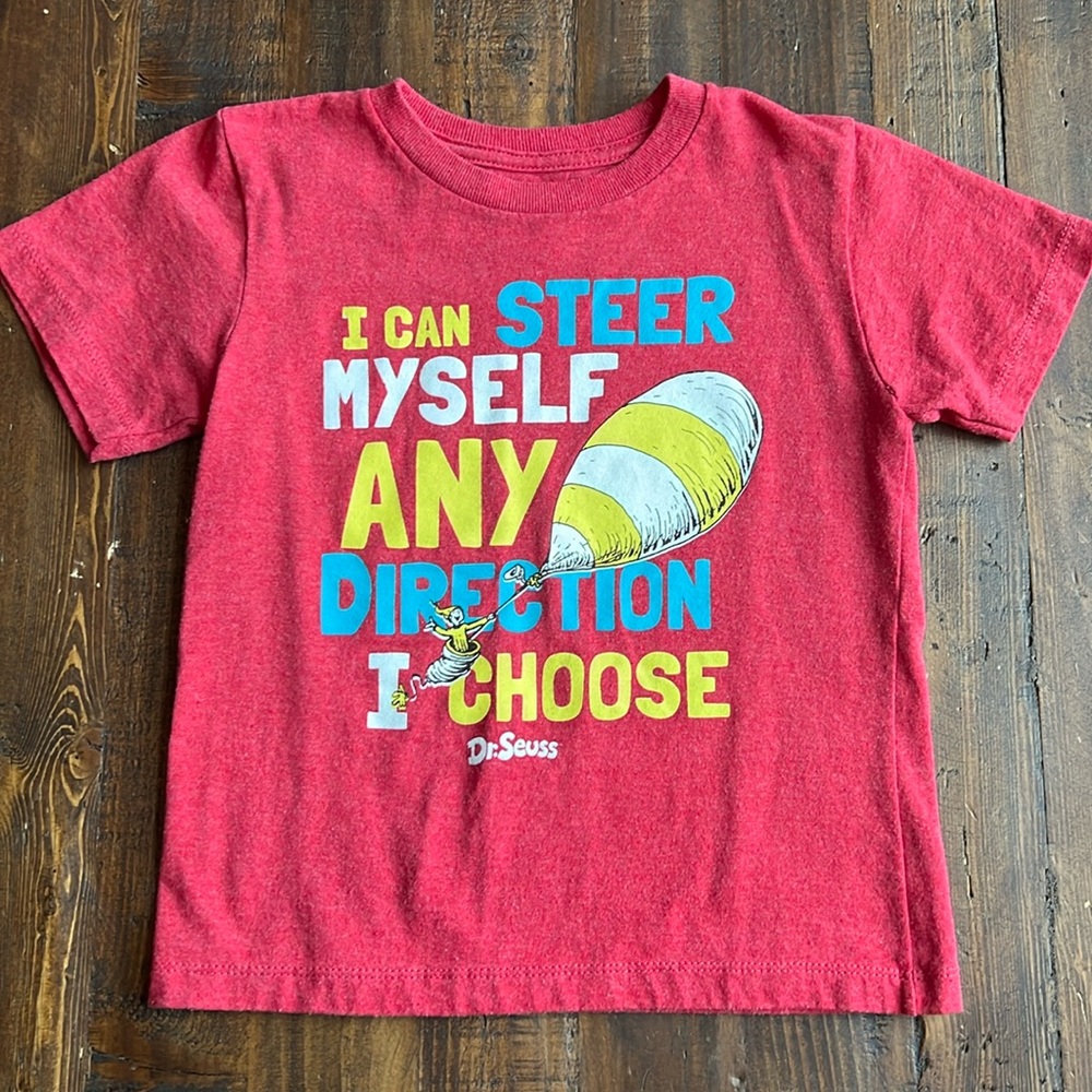 Dr. Seuss Boys 4T Heater Red Short Sleeve T shirt